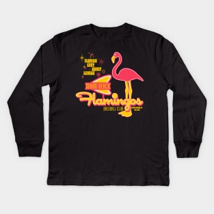 Defunct Miami Beach Flamingos Baseball Team Kids Long Sleeve T-Shirt